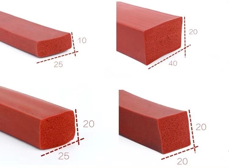 密封條硅膠發(fā)泡條 高溫海綿發(fā)泡條 白色扁條發(fā)泡